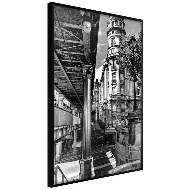 Wall Poster View of Bir-Hakeim - black and white city architecture with columns 132300 additionalImage 13