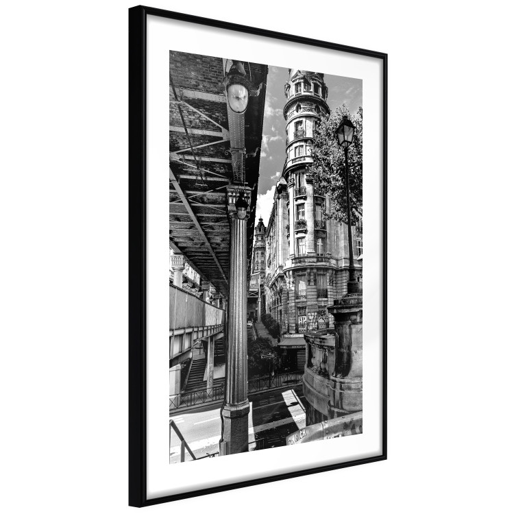 Wall Poster View of Bir-Hakeim - black and white city architecture with columns 132300 additionalImage 8