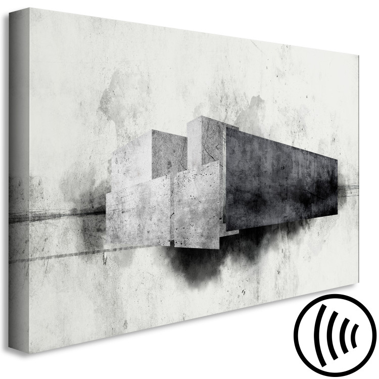 Canvas Architectural Variation (1-piece) - black and white abstraction 134400 additionalImage 6