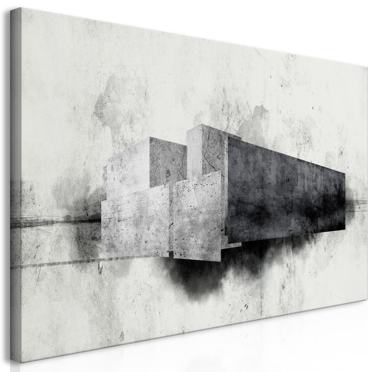 Canvas Architectural Variation (1-piece) - black and white abstraction 134400 additionalImage 2