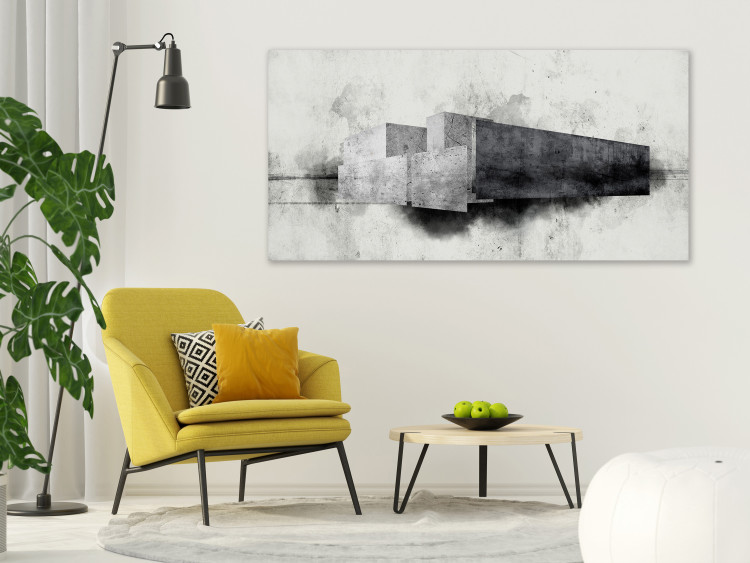 Canvas Architectural Variation (1-piece) - black and white abstraction 134400 additionalImage 3
