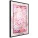 Poster First Love - pink composition of pink flowers with a natural frame 134500 additionalThumb 2