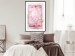 Poster First Love - pink composition of pink flowers with a natural frame 134500 additionalThumb 18