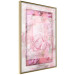 Poster First Love - pink composition of pink flowers with a natural frame 134500 additionalThumb 3
