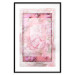 Poster First Love - pink composition of pink flowers with a natural frame 134500 additionalThumb 15