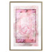 Poster First Love - pink composition of pink flowers with a natural frame 134500 additionalThumb 14