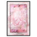 Poster First Love - pink composition of pink flowers with a natural frame 134500 additionalThumb 16