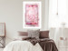 Poster First Love - pink composition of pink flowers with a natural frame 134500 additionalThumb 8