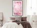 Poster First Love - pink composition of pink flowers with a natural frame 134500 additionalThumb 9