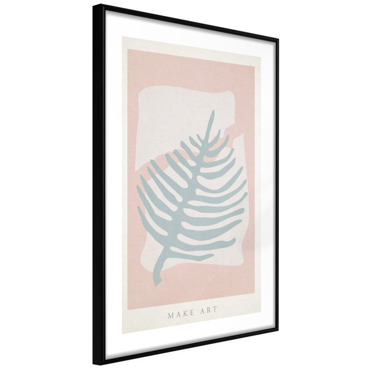 Poster Creating Art - pastel-colored leaf in an abstract motif 135000 additionalImage 6