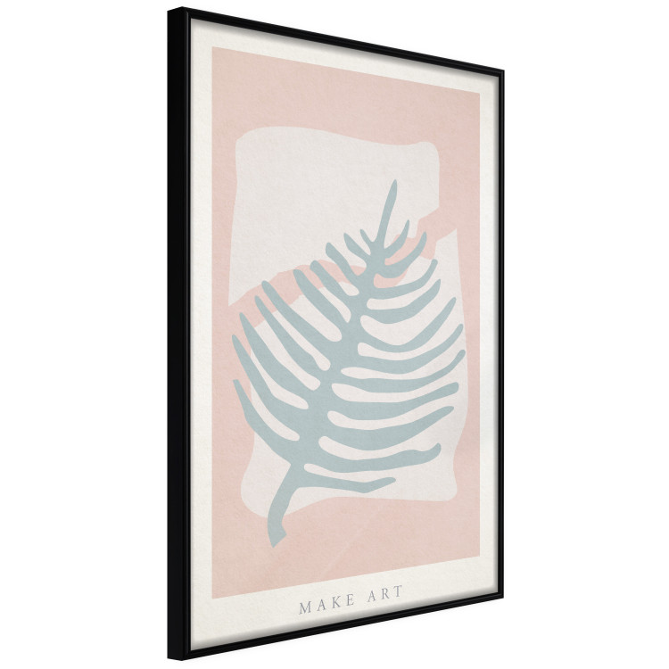 Poster Creating Art - pastel-colored leaf in an abstract motif 135000 additionalImage 11