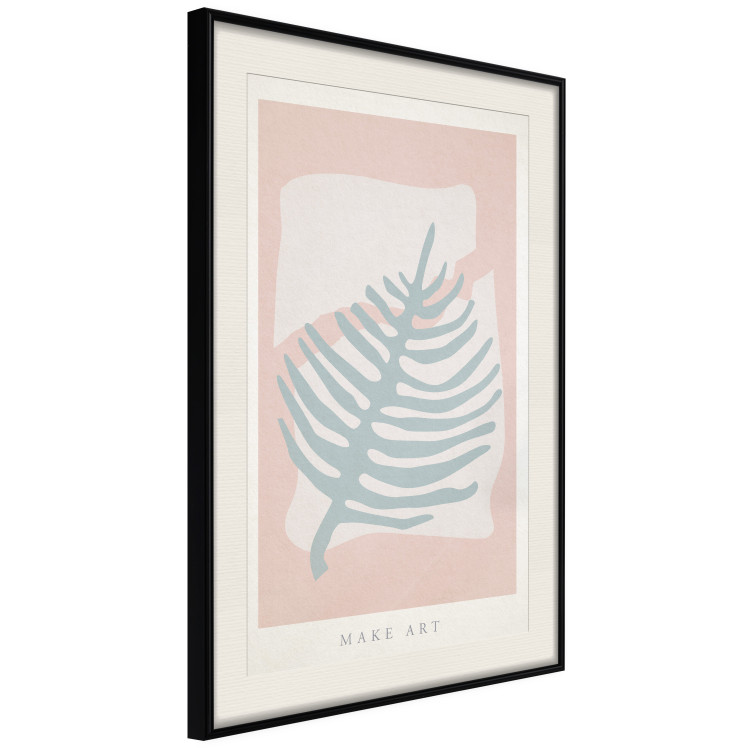 Poster Creating Art - pastel-colored leaf in an abstract motif 135000 additionalImage 2