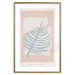 Poster Creating Art - pastel-colored leaf in an abstract motif 135000 additionalThumb 16