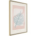 Poster Creating Art - pastel-colored leaf in an abstract motif 135000 additionalThumb 3