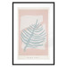 Poster Creating Art - pastel-colored leaf in an abstract motif 135000 additionalThumb 15