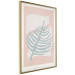 Poster Creating Art - pastel-colored leaf in an abstract motif 135000 additionalThumb 12