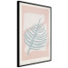 Poster Creating Art - pastel-colored leaf in an abstract motif 135000 additionalThumb 13