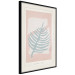 Poster Creating Art - pastel-colored leaf in an abstract motif 135000 additionalThumb 2