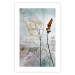 Poster Misty Lunaria - romantic meadow composition with flowers on a light background 135100 additionalThumb 19