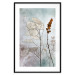 Poster Misty Lunaria - romantic meadow composition with flowers on a light background 135100 additionalThumb 15