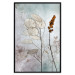 Poster Misty Lunaria - romantic meadow composition with flowers on a light background 135100 additionalThumb 16