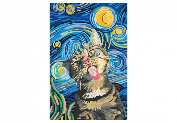 Paint by number Freaky Cat 135200 additionalImage 4