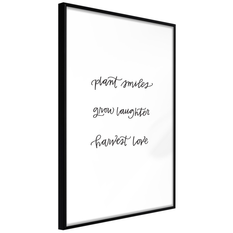 Wall Poster Joy and Love - black English texts on a white background 135600 additionalImage 25