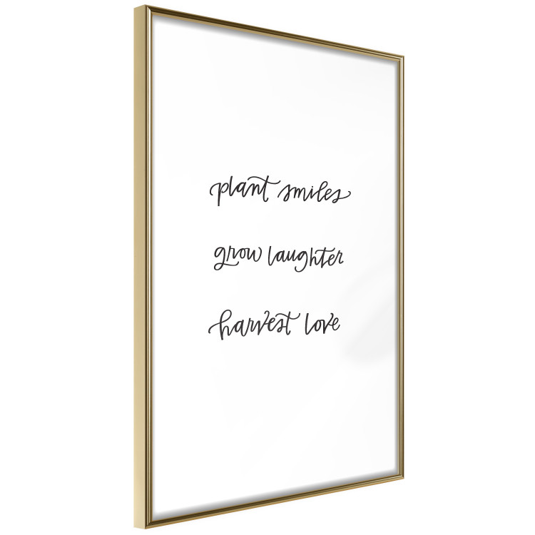 Wall Poster Joy and Love - black English texts on a white background 135600 additionalImage 15