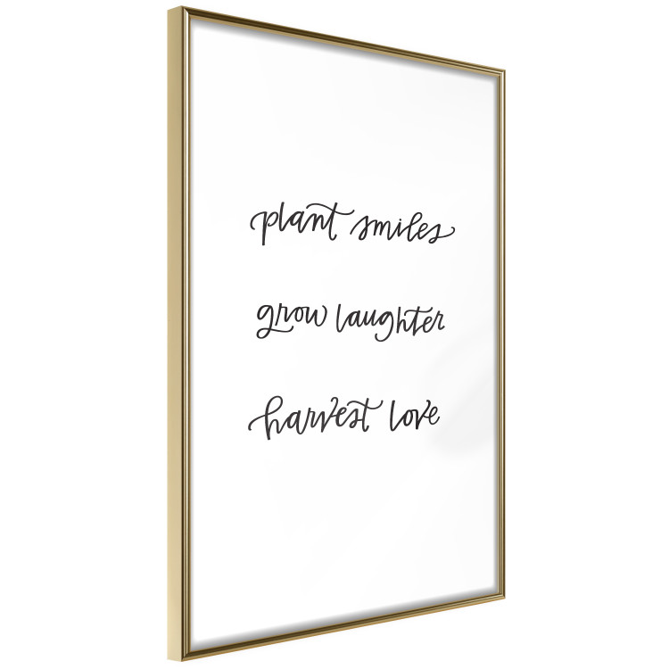 Wall Poster Joy and Love - black English texts on a white background 135600 additionalImage 27