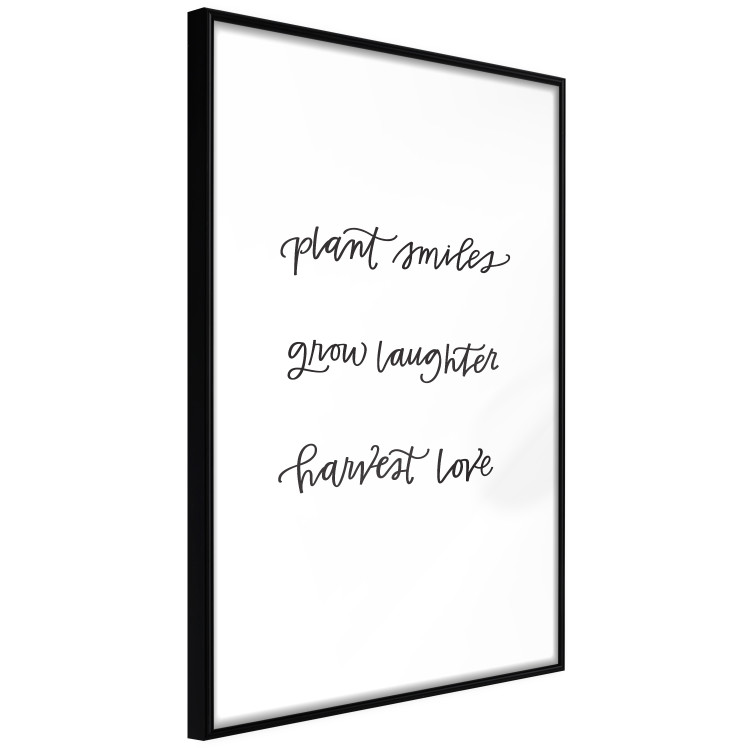 Wall Poster Joy and Love - black English texts on a white background 135600 additionalImage 19
