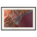 Wall Poster Barcelona Vicinity - abstract and red composition of Barcelona map 135700 additionalThumb 19