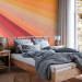 Wall Mural Summer sunshine - multicoloured retro striped background with texture 137500 additionalThumb 2