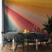 Wall Mural Summer sunshine - multicoloured retro striped background with texture 137500 additionalThumb 4