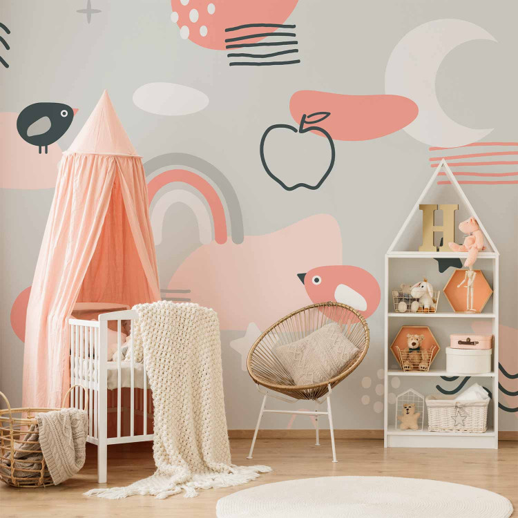 Wall Mural Children's minimalism - abstract composition with patterns for children 142600