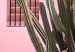 Wall Poster Miami Cactus - A Pink Holiday Home Against a Blue Sky and Light 144500 additionalThumb 8