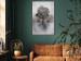 Canvas Art Print Landscape in Brown and Gray (1-piece) - solitary tree and light background 148900 additionalThumb 3