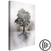 Canvas Art Print Landscape in Brown and Gray (1-piece) - solitary tree and light background 148900 additionalThumb 6