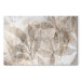 Canvas Print Shadow Abstraction - Interwoven Shapes and Beige Outline of Leaves 151200