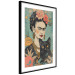 Wall Poster Frida With a Cat - A Portrait of the Painter Inspired by the Japanese Style 152200 additionalThumb 7