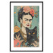Wall Poster Frida With a Cat - A Portrait of the Painter Inspired by the Japanese Style 152200 additionalThumb 10