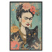 Wall Poster Frida With a Cat - A Portrait of the Painter Inspired by the Japanese Style 152200 additionalThumb 16