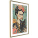 Wall Poster Frida With a Cat - A Portrait of the Painter Inspired by the Japanese Style 152200 additionalThumb 12