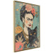 Wall Poster Frida With a Cat - A Portrait of the Painter Inspired by the Japanese Style 152200 additionalThumb 5
