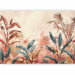 Wall Mural Tropical Leaves - Composition With Plants on a Terracotta-Colored Background 160000 additionalThumb 5