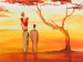 Canvas Print Dance of Africa (1-piece) - landscape with trees and sunset 47200 additionalThumb 3