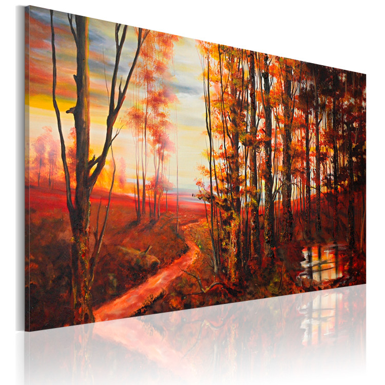 Canvas Art Print Autumn in warm tone 49600 additionalImage 2