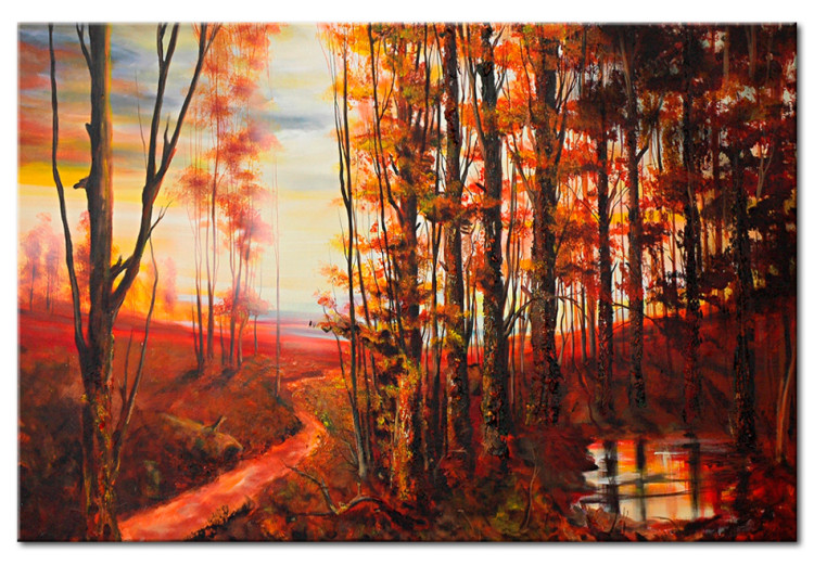 Canvas Art Print Autumn in warm tone 49600