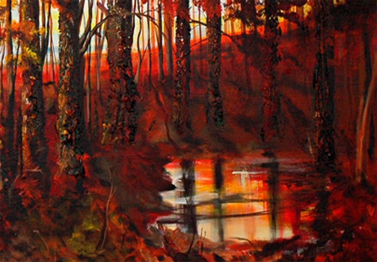 Canvas Art Print Autumn in warm tone 49600 additionalImage 3