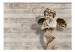 Wall Mural Cherub - sculpture of a cute angel on a retro concrete background 64500 additionalThumb 1