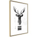 Wall Poster Abstract Antlers - black and white abstract composition with a deer 114310 additionalThumb 8